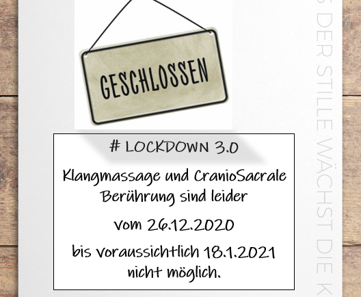 Lockdown 3.0 – Verlängerung bis 8.2.2021
